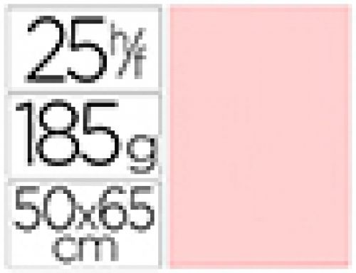 Cartolina guarro 50x65 cm 185 gr rosa , Guarro , 12675 , 3148954223216